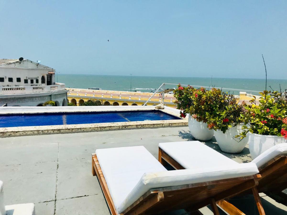 Penthouse Caribbean View And Private Pool, Cartagena Apartment Bagian luar foto