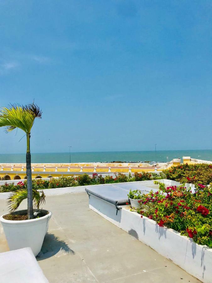 Penthouse Caribbean View And Private Pool, Cartagena Apartment Bagian luar foto